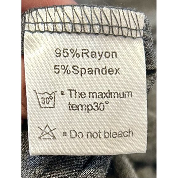 Popyoung Womens Long Sleeve A-Line Casual Midi Dress Medium Gray - Picture 7 of 7